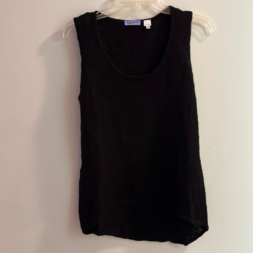 ACROBAT Black Sleeveless Tank/Vest Pullover Size L